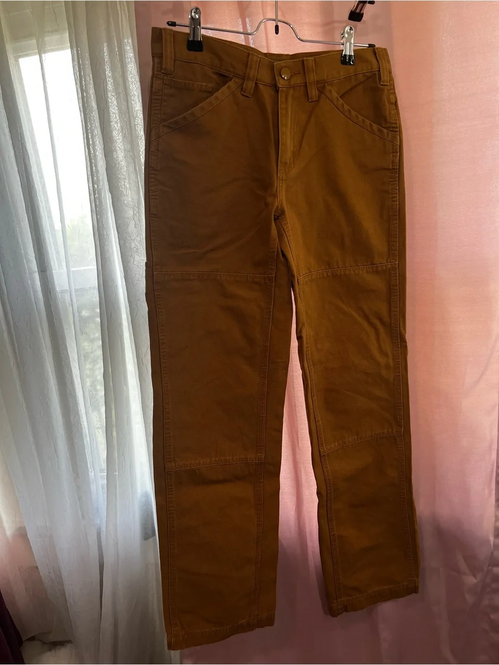 Men's Brown Utility Chino Pants - Durable Everyday Comfort